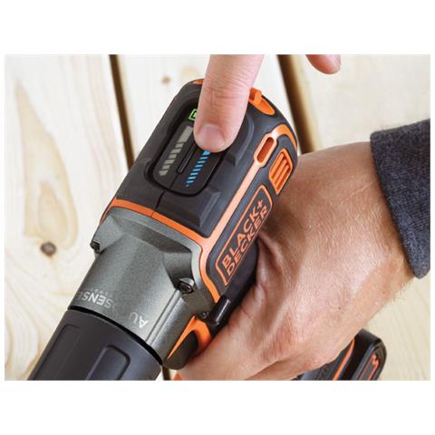 ASD18KB, Ioni di Litio, 18V, 300 min, Nero, Arancione - Foto 1